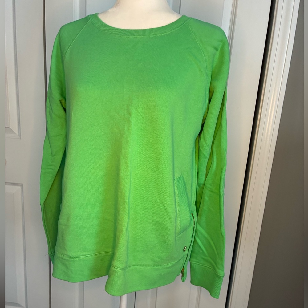 Lilly Pulitzer Bright Green Zip-Up